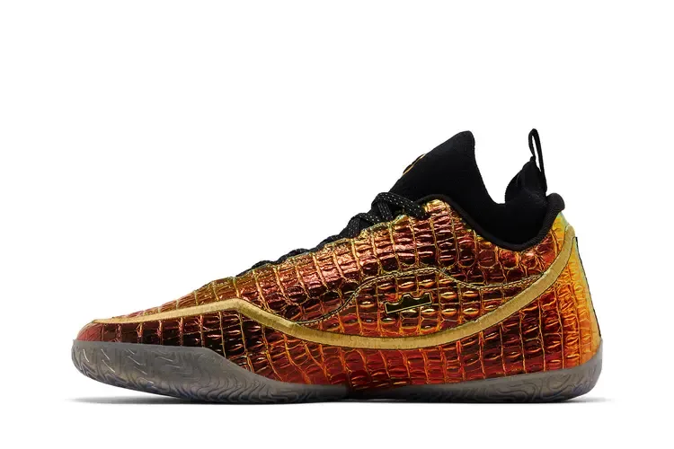 Кроссовки Nike Lebron 23 'All-Star - Предупреждающая этикетка', золото — фото 3
