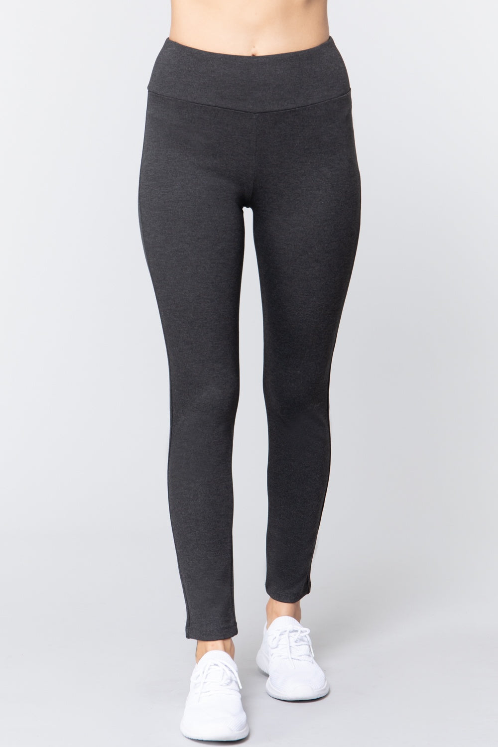 

FASHNZFAB Длинные брюки Ponte с резинкой на талии, серый