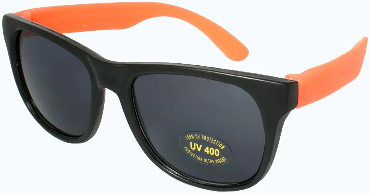 

Солнцезащитные очки EDGEIWEAR в стиле 80-х с неоновым дизайном для вечеринок взрослых, сертифицированные по стандарту CPSIA, не содержат свинца (Pb), Orange Temples