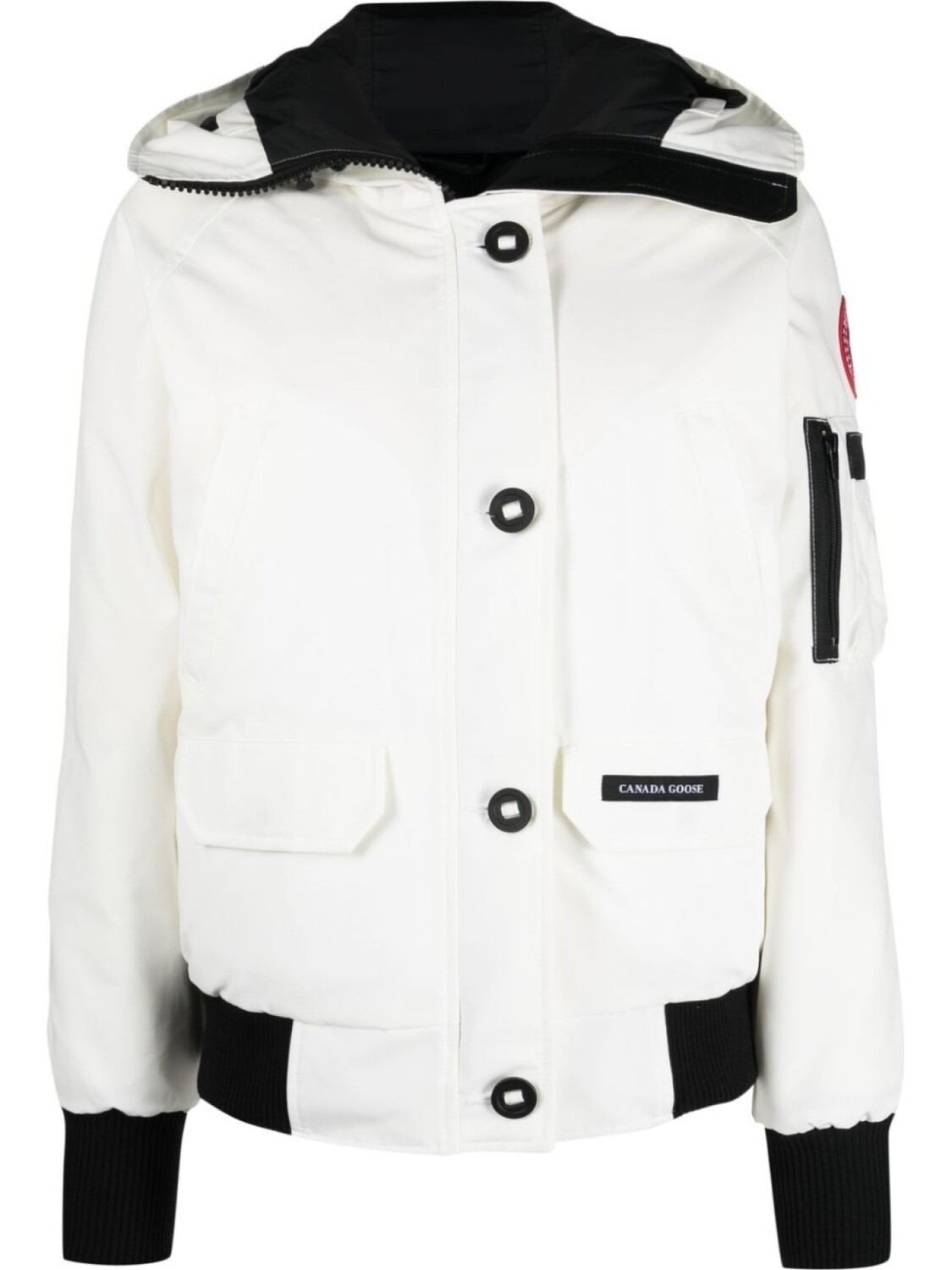 

Canada Goose пуховик Chilliwack с капюшоном, белый