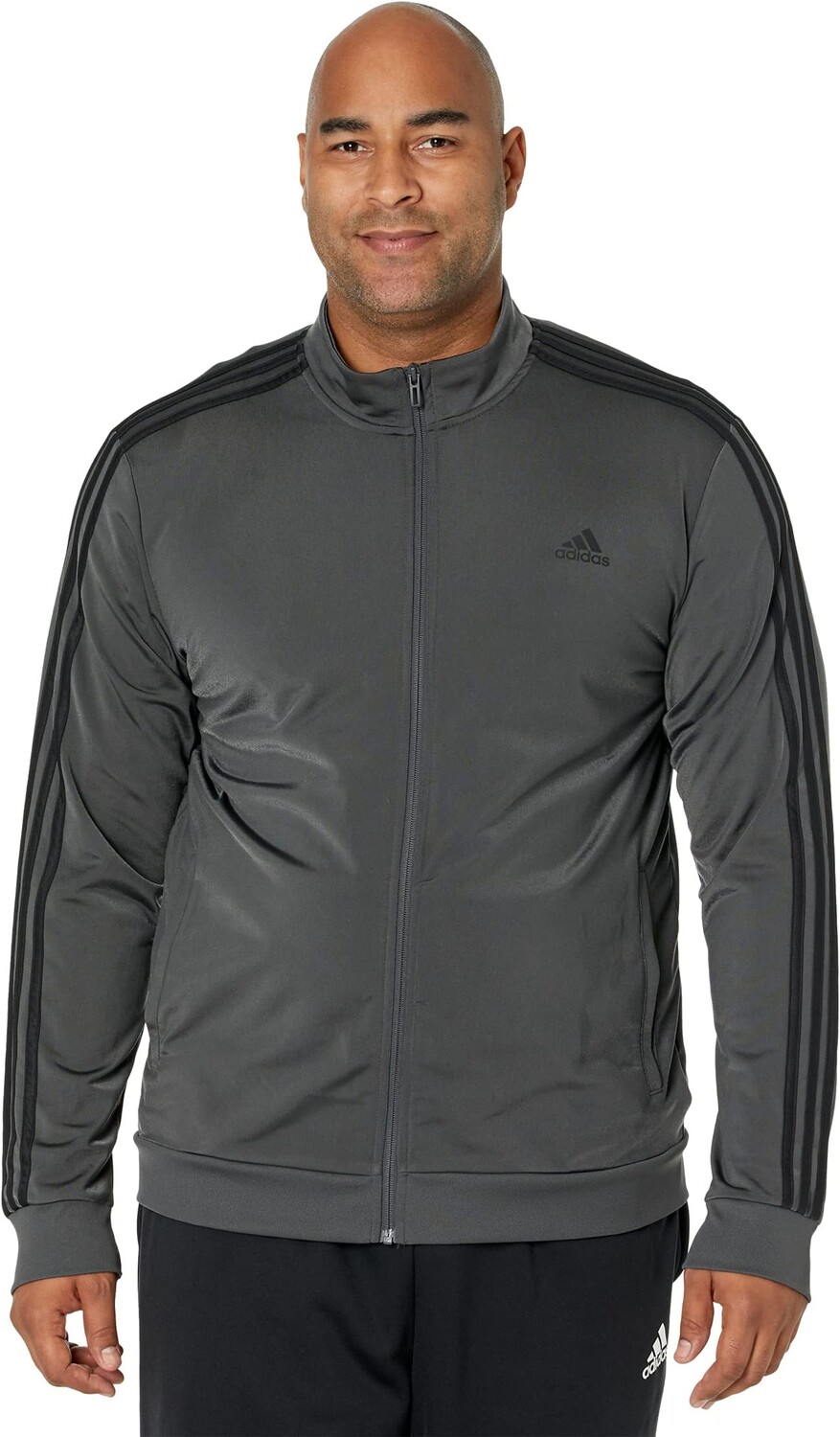 

Куртка Essentials 3-Stripes Tricot Track Jacket adidas, цвет Dark Grey/Solid Grey/Black