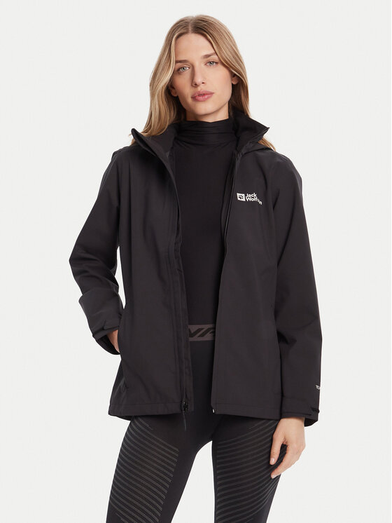 

Куртка для активного отдыха regular fit Trailtime 2l A63902 Jack Wolfskin, черный