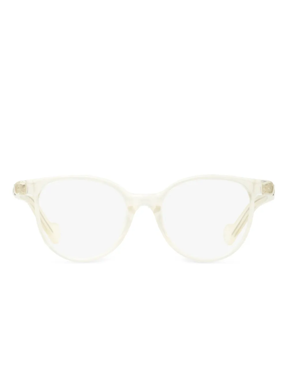 

Очки в круглой оправе Moncler Eyewear, белый