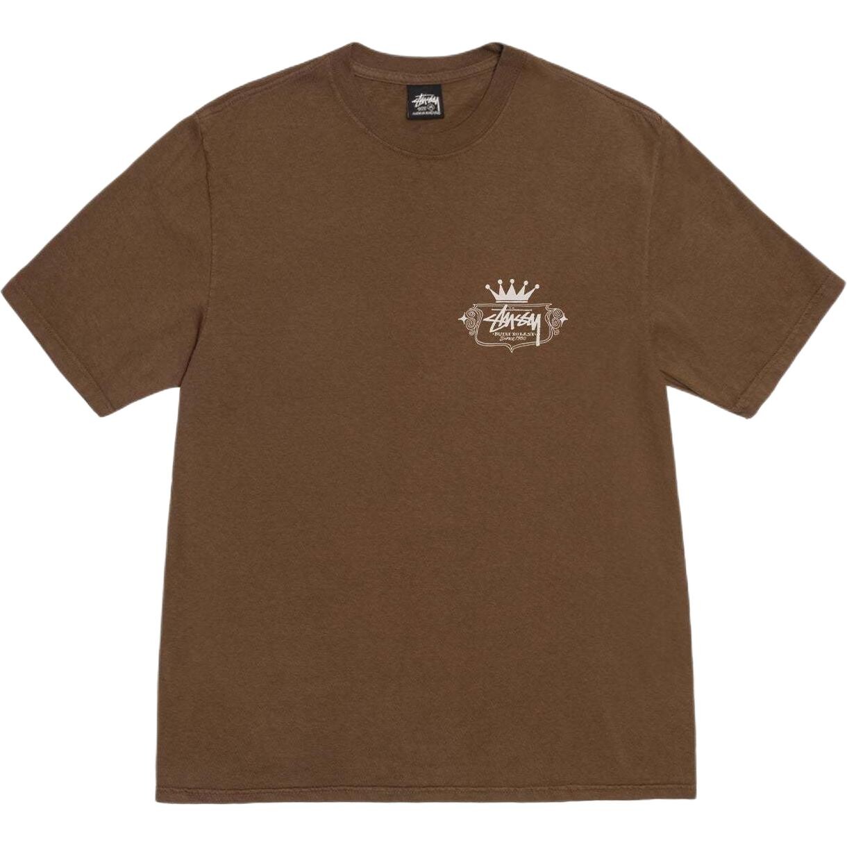 Футболка летней коллекции 2024 года унисекс Stussy, коричневый — фото 2