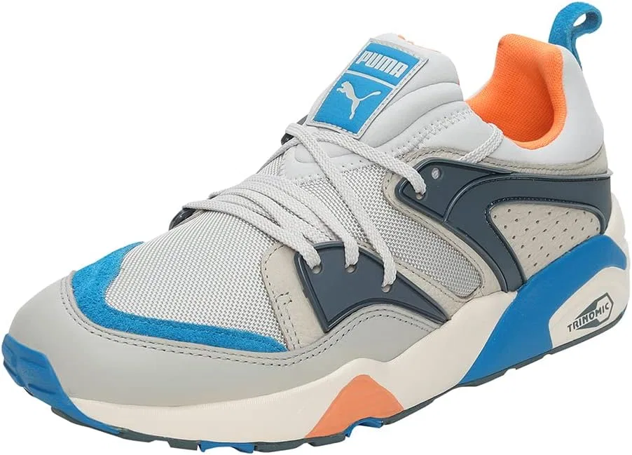 Кроссовки Puma Blaze of Glory в стиле ретро для взрослых и унисекс, Grey Violet Harbor Mist Mykonos Blue