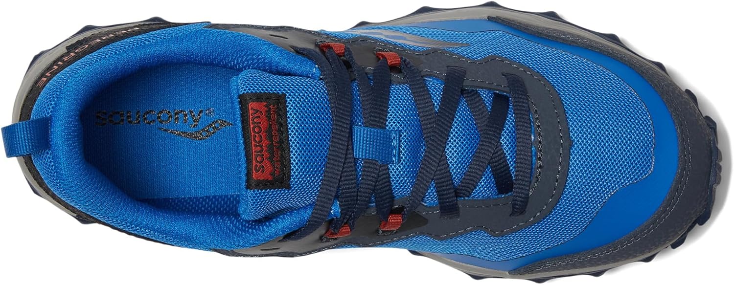 Детские кроссовки Saucony с альтернативной застежкой на липучке, черный/синий — фото 3