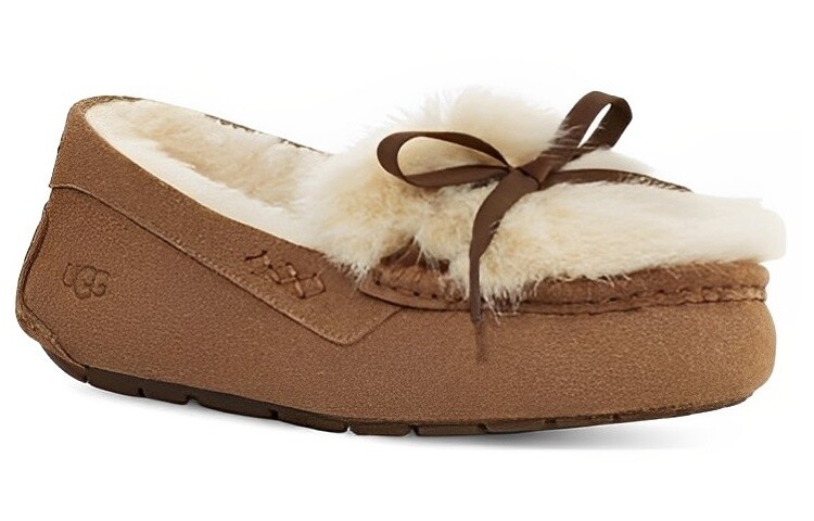 Женская повседневная обувь Женские низкие каштановые туфли Ugg, коричневый — фото 2