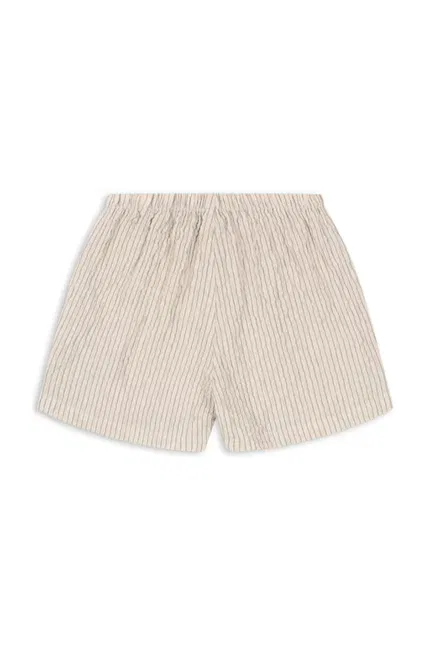 Шорты детские хлопковые ELLIOT SHORTS Konges Sløjd, бежевый — фото 2