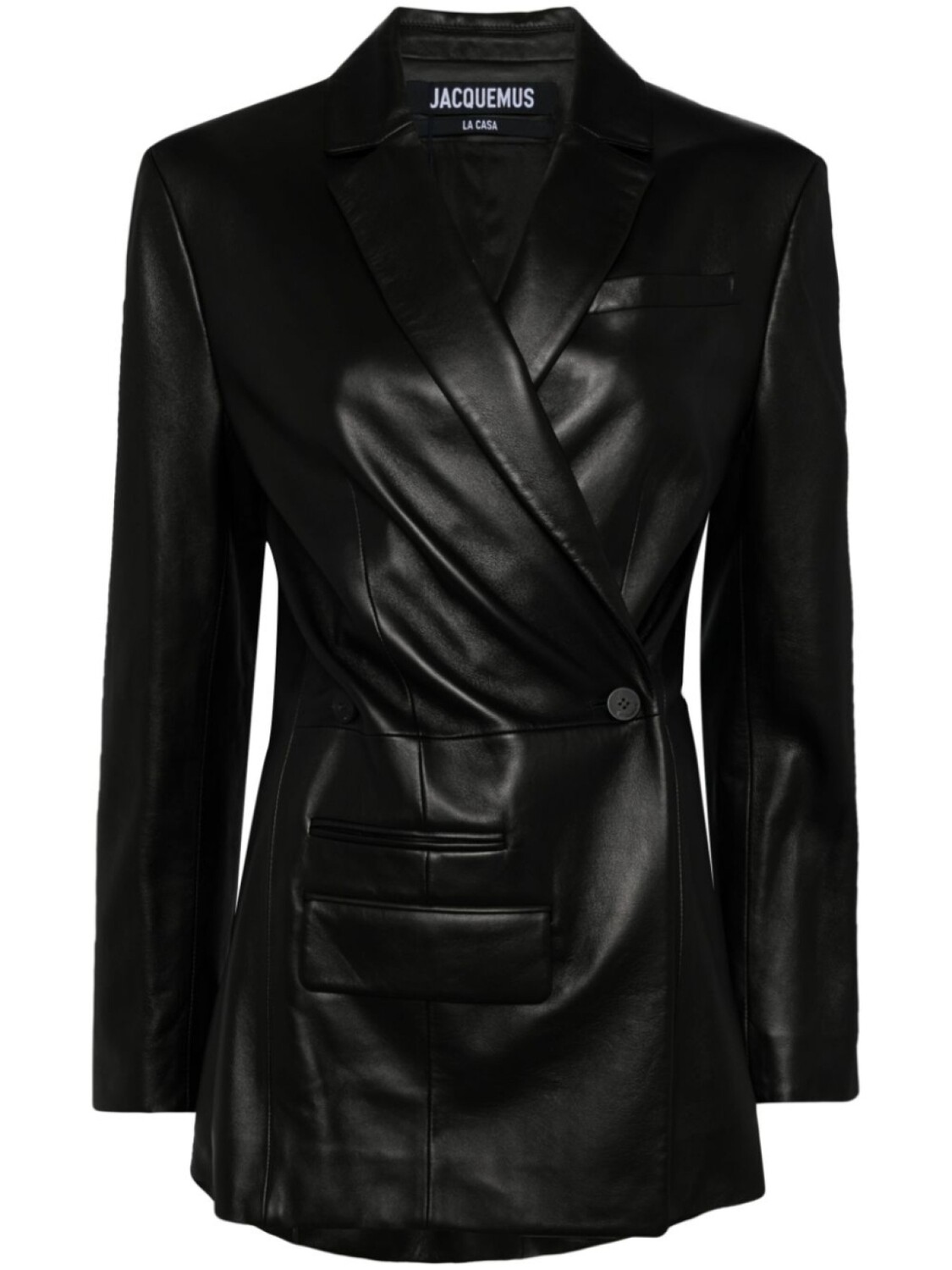 

Jacquemus блейзер La Veste Tibau Cuir, черный