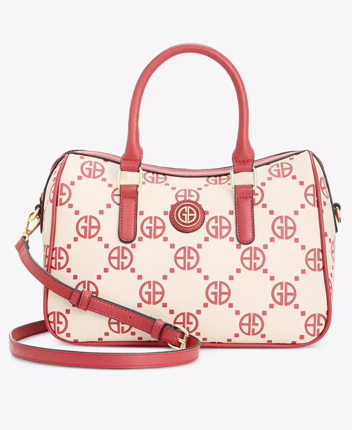 

Сумка-портфель Monogram Signature Dip Small Giani Bernini, красный