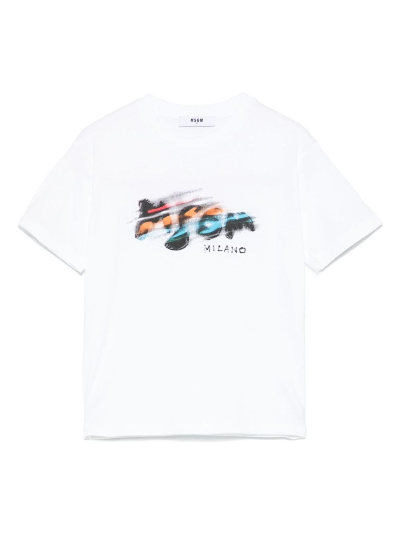 

MSGM Kids футболка с логотипом, белый