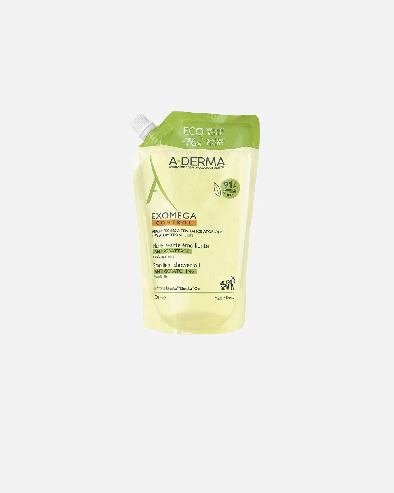 Гель для душа для младенцев Exomega Control Eco-Substitute Oil A Derma, 500 мл