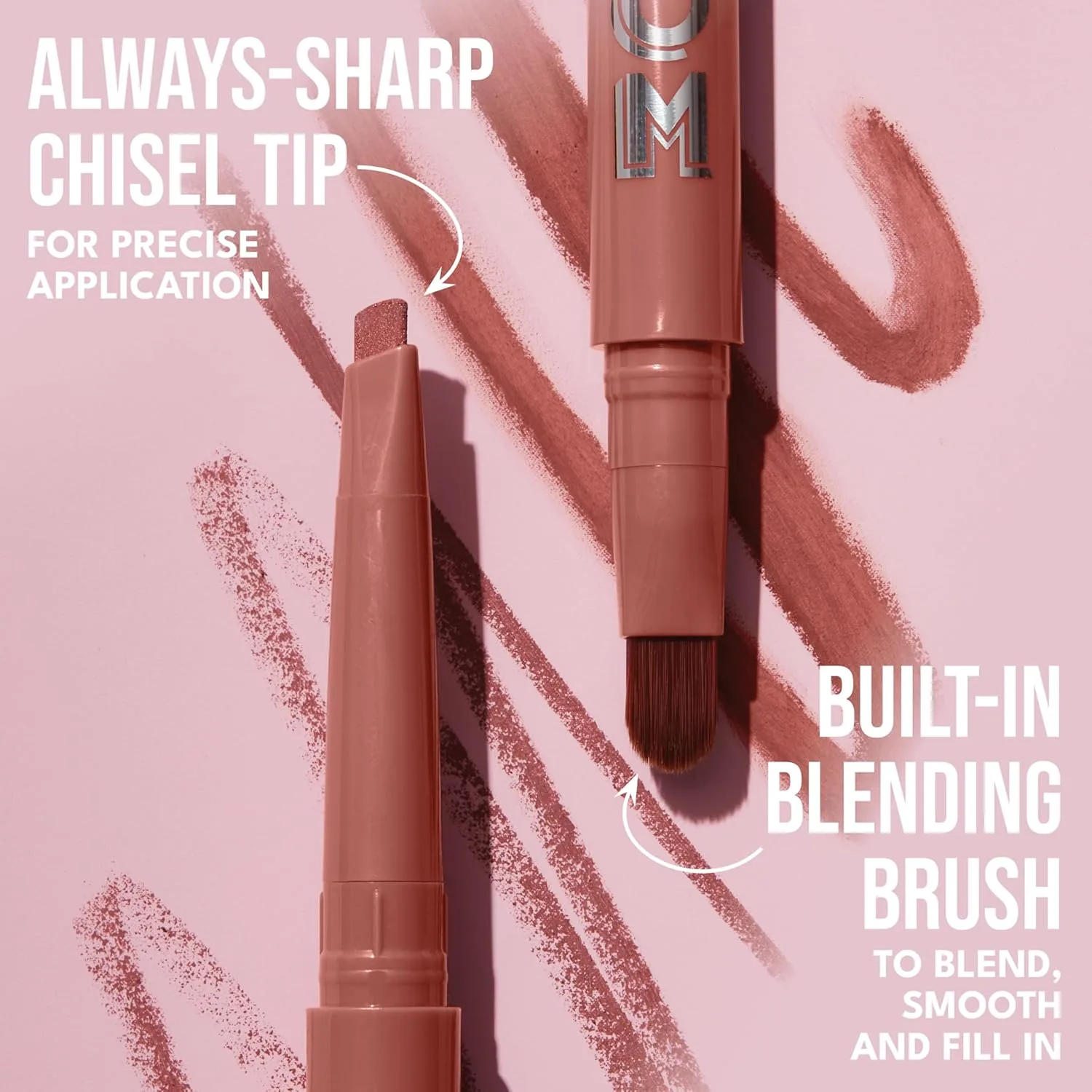 Карандаш для губ Buxom Power Line Plumping Lip Line, стойкий, водостойкий и выдвижной, увлажняющая формула с пептидами и витамином Е, матовое покрытие, не тестируется на животных, не требует заточки., AB Dangerous Dolly (Mauve) — фото 4