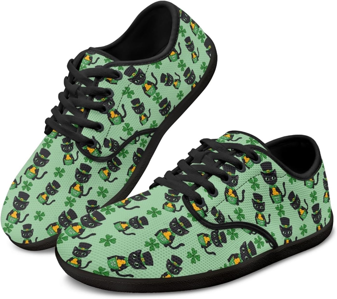 

Мужские кроссовки HUIACONG для босоногих мужчин и женщин, кроссовки с нулевым перепадом высоты подошвы, черный/зеленый