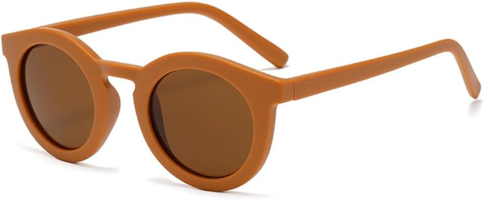 

Солнцезащитные очки LVTFCO Retro Classic Round для женщин, модные, в тренде, с прозрачными линзами, защита от УФ-излучения UV400, винтажные, серые, цвета чая, Orange Tea