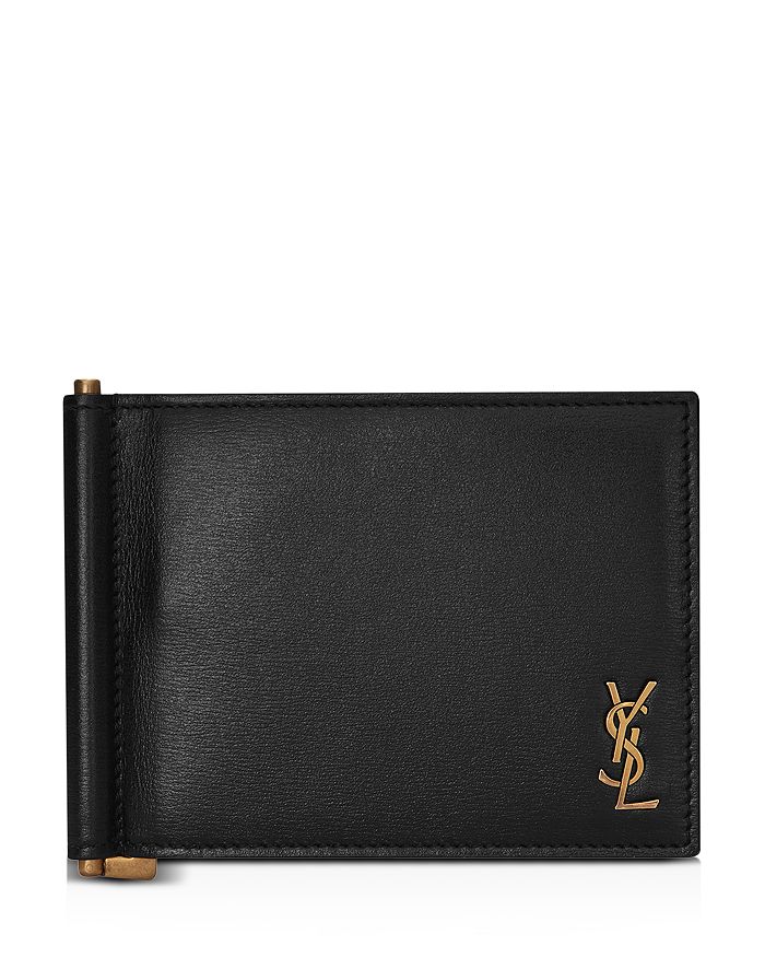 

Portadoll (181Y)T Monogram Clip Wallet SAINT LAURENT, черный