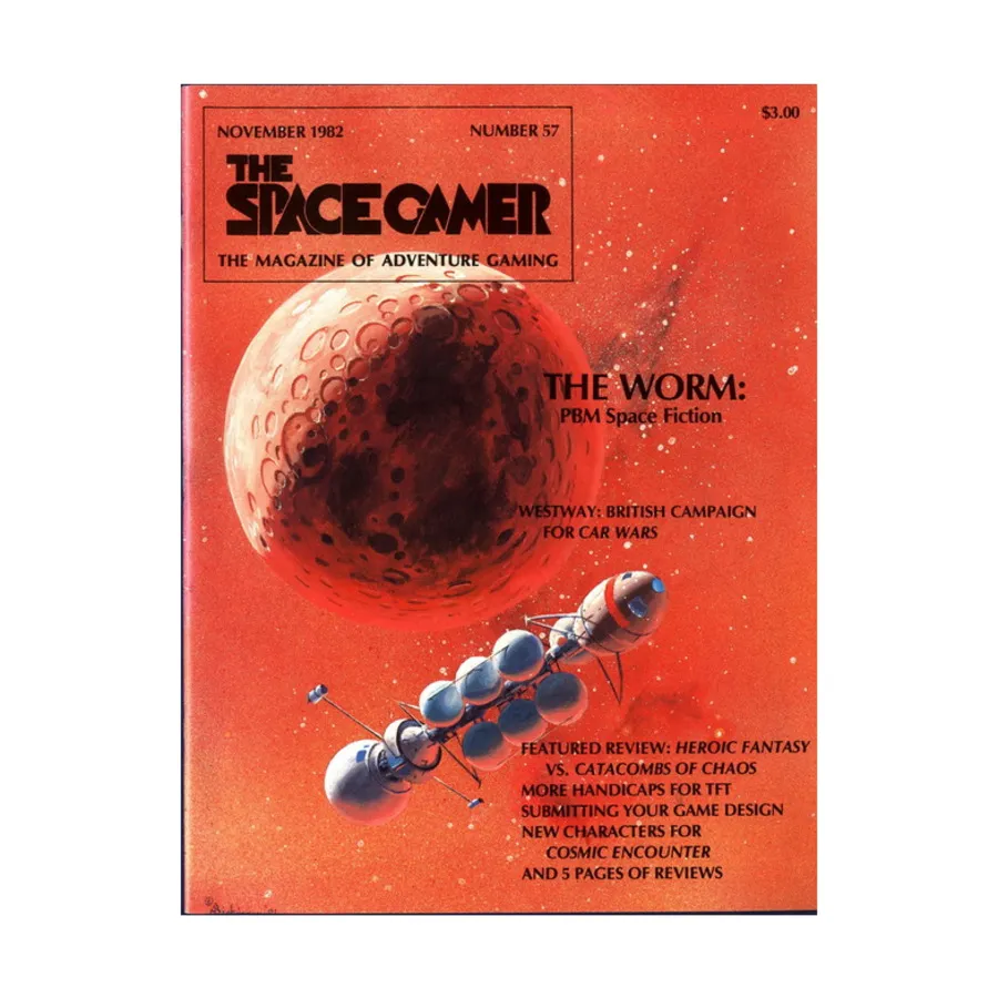 

Журнал #57 "Westway - British Campaign for Car Wars, New Cosmic Encounter Characters", Space Gamer Magazine (Various Publishers)