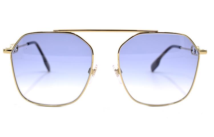 Burberry Солнцезащитные очки женские, Gold/Gradient Blue Purple — фото 2
