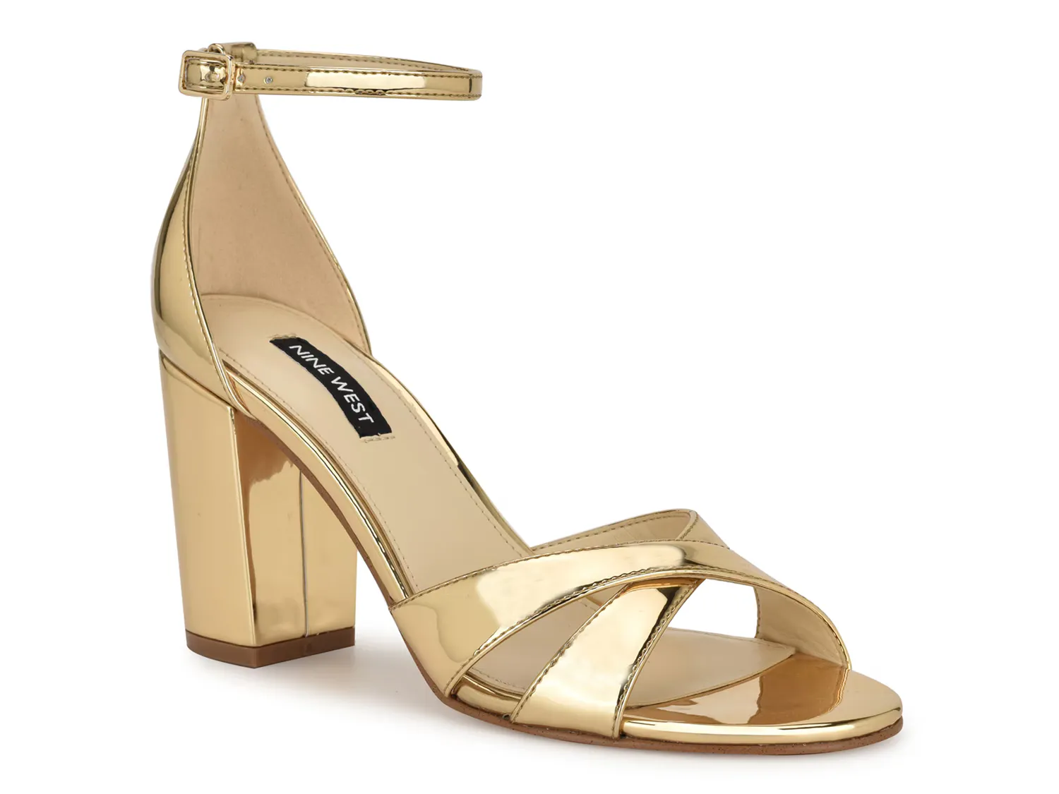 

Сандалии Saile Sandal Nine West, золотой/металлик