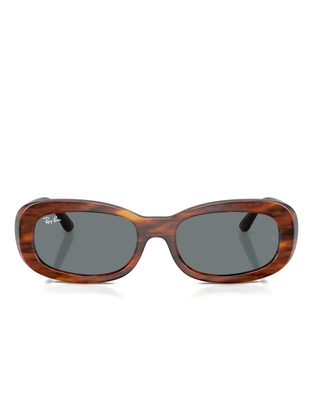 

Солнцезащитные очки овальной формы Ray-Ban, коричневый