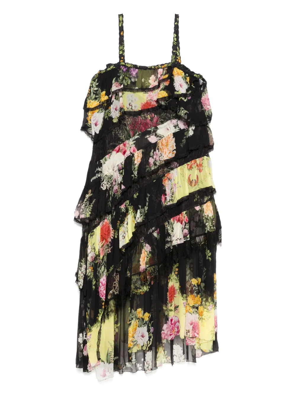 

Кружевное платье Adorned In Alexandria асимметричного кроя Camilla, черный