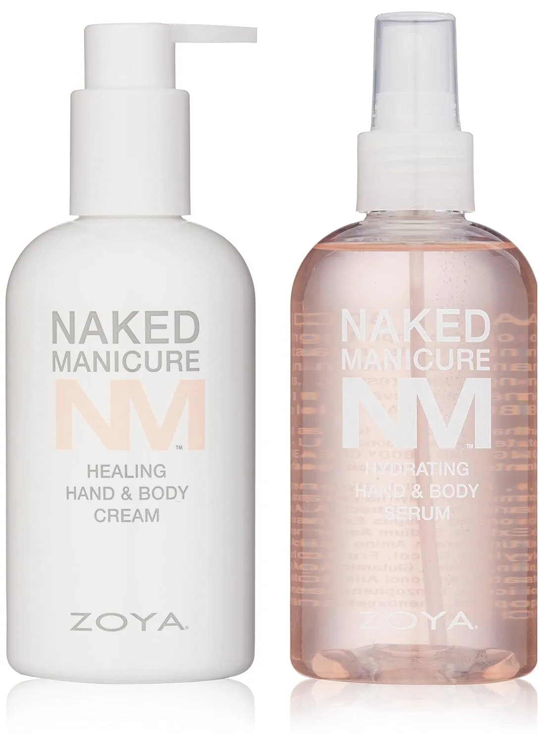 Система для ухода за сухой кожей рук и тела Zoya Naked Manicure: заживление и увлажнение., Cream & Serum