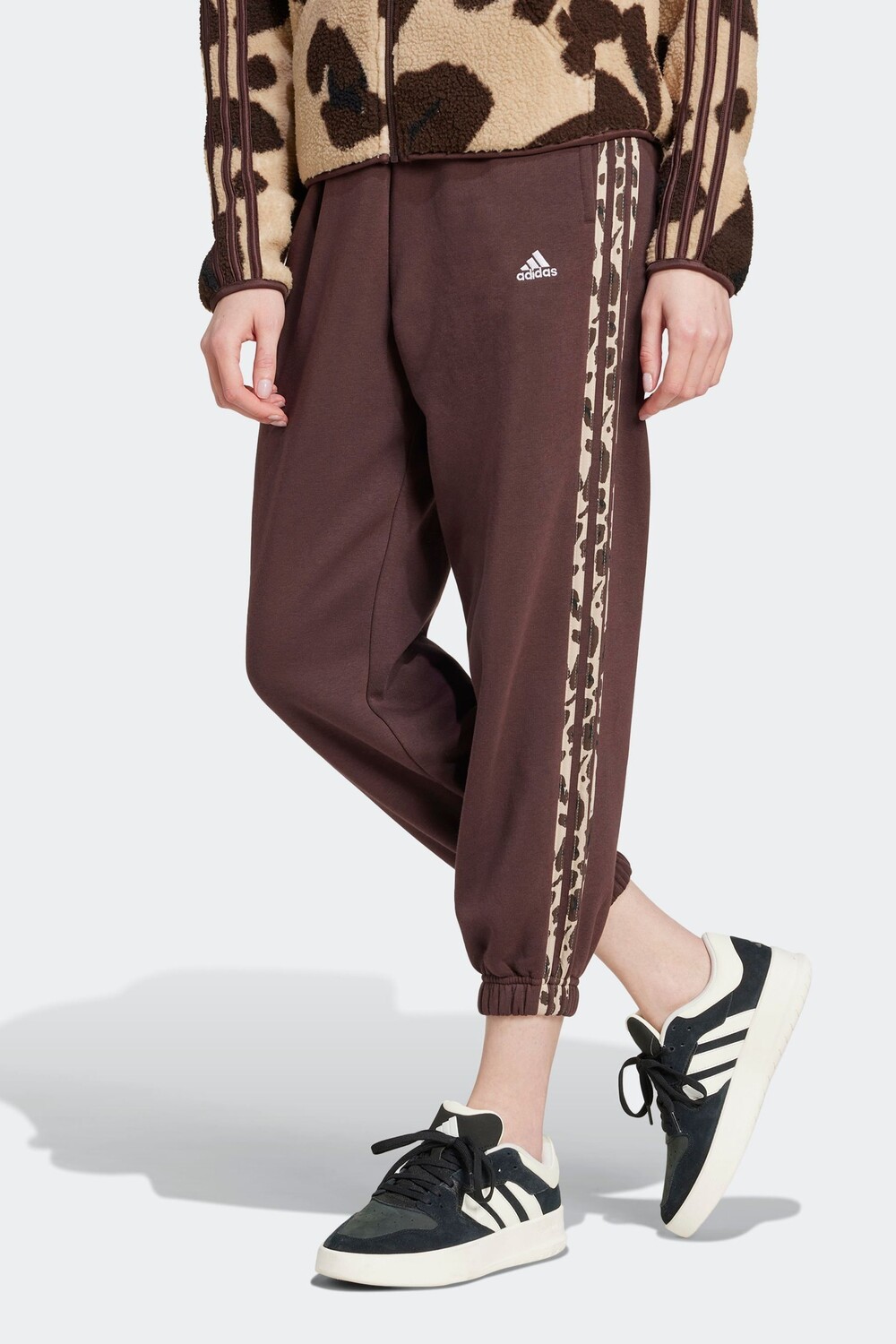 

Джоггеры с тремя полосками Animal Adidas, коричневый