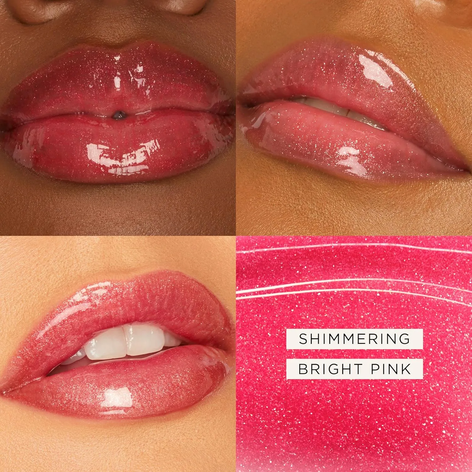Tarte Maracuja Juicy Lip Vinyl Gloss - увлажняющий и объемный блеск-бальзам для губ с гиалуроновой кислотой и витамином E, shimmering bright pink — фото 2