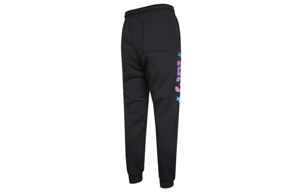 Спортивные штаны Men's Air Jordan Solid Color Logo Casual Bundle Feet Knit Sports Pants/Trousers/Joggers Black, мультиколор — фото 2