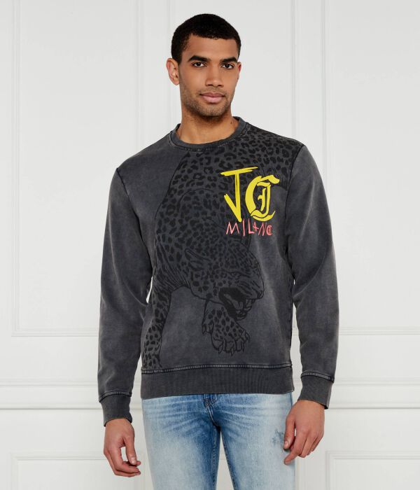 

Толстовка мужская Just Cavalli с леопардом, черный