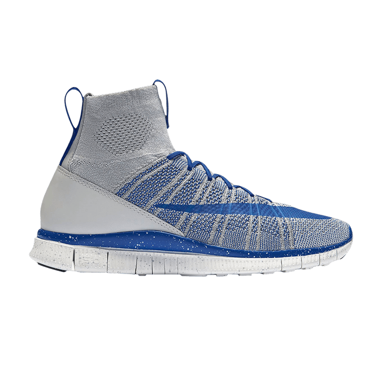 

Кроссовки Free Flyknit Mercurial 'Wolf Grey Game Royal', серый