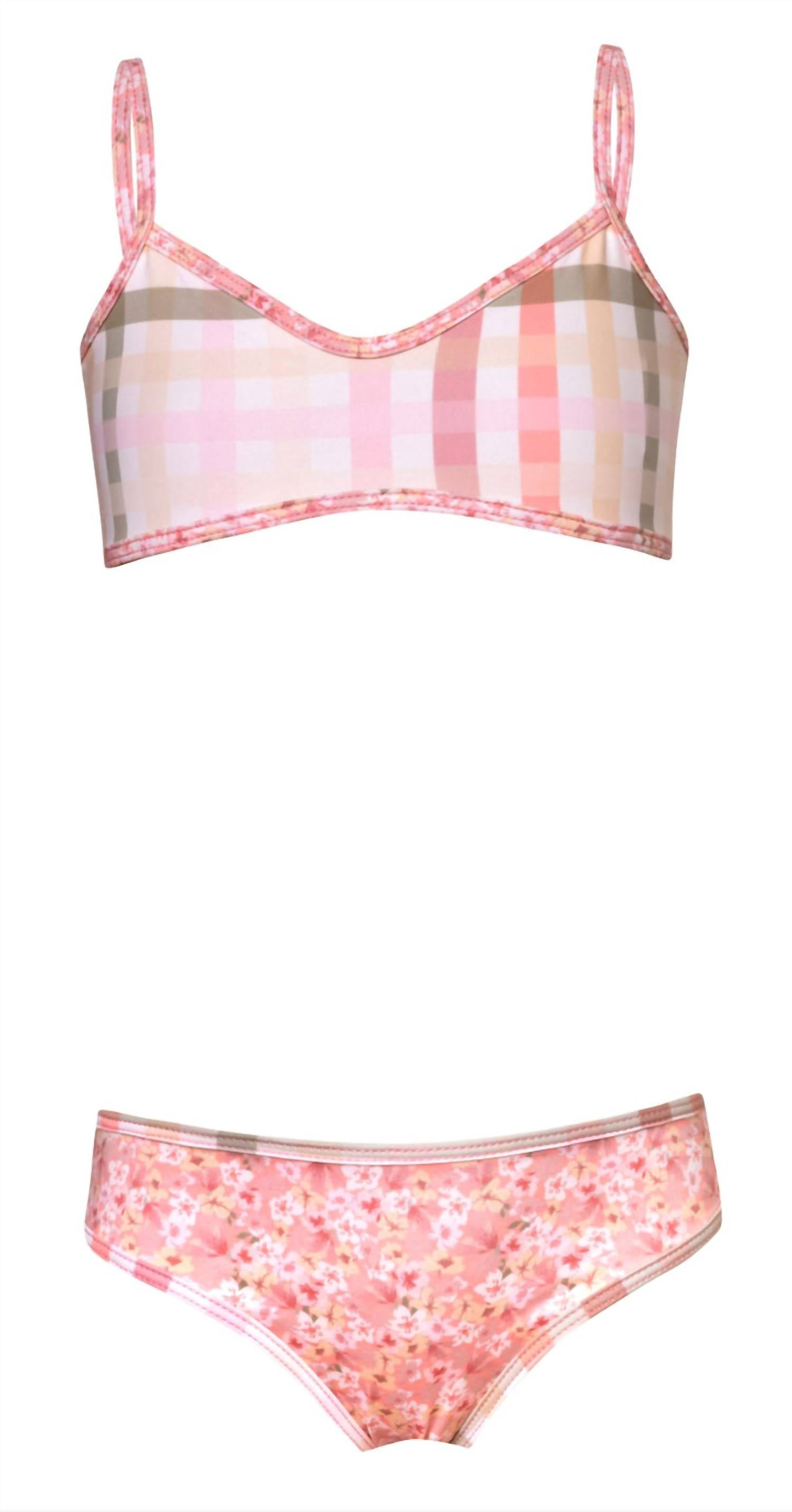

Купальник бикини Girl's So Chic в клетку Submarine, цвет gingham
