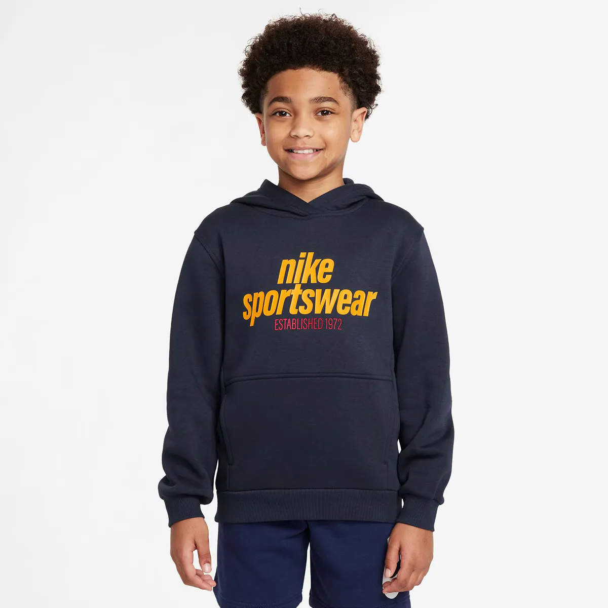 

Детская флисовая толстовка Nike Sportswear Club, темно-синий