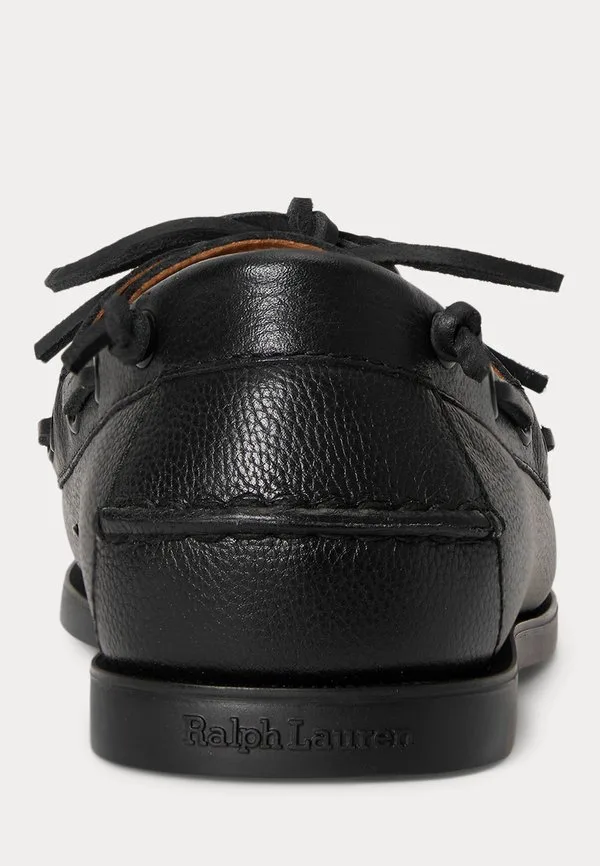 Лоферы merton из зернистой кожи Polo Ralph Lauren, Triple Black — фото 3