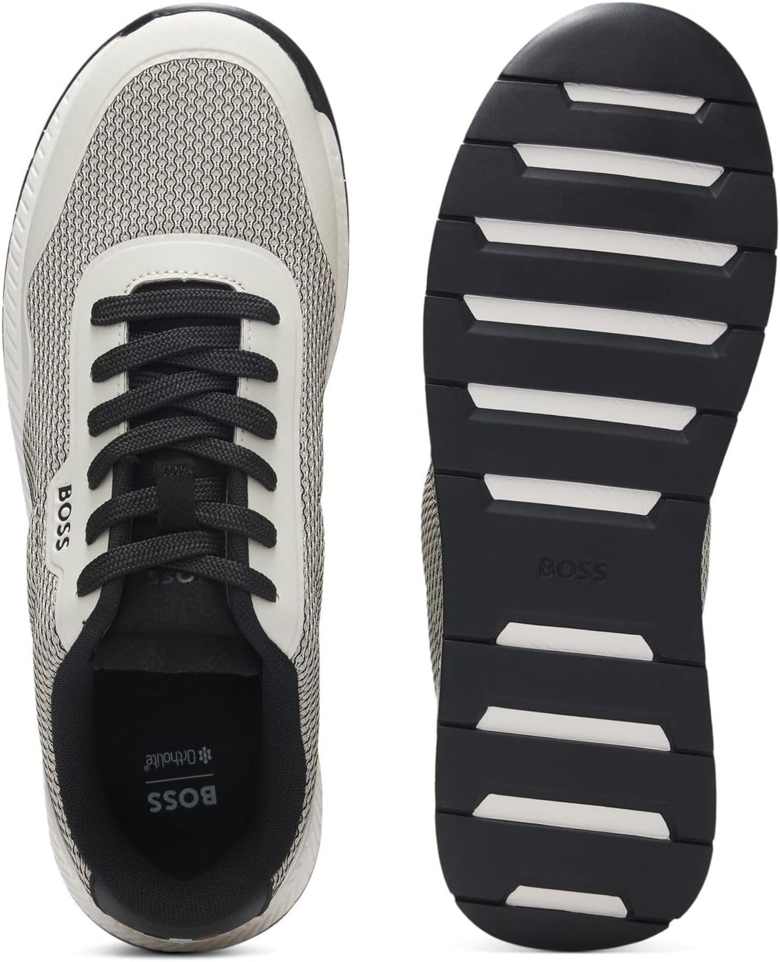 Мужские кроссовки BOSS Mens TitaniumRunnMeth, бежевый — фото 4