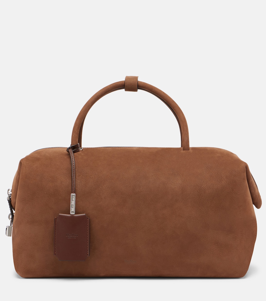 

Средняя кожаная сумка-холдер через плечо Max Mara, Castagno