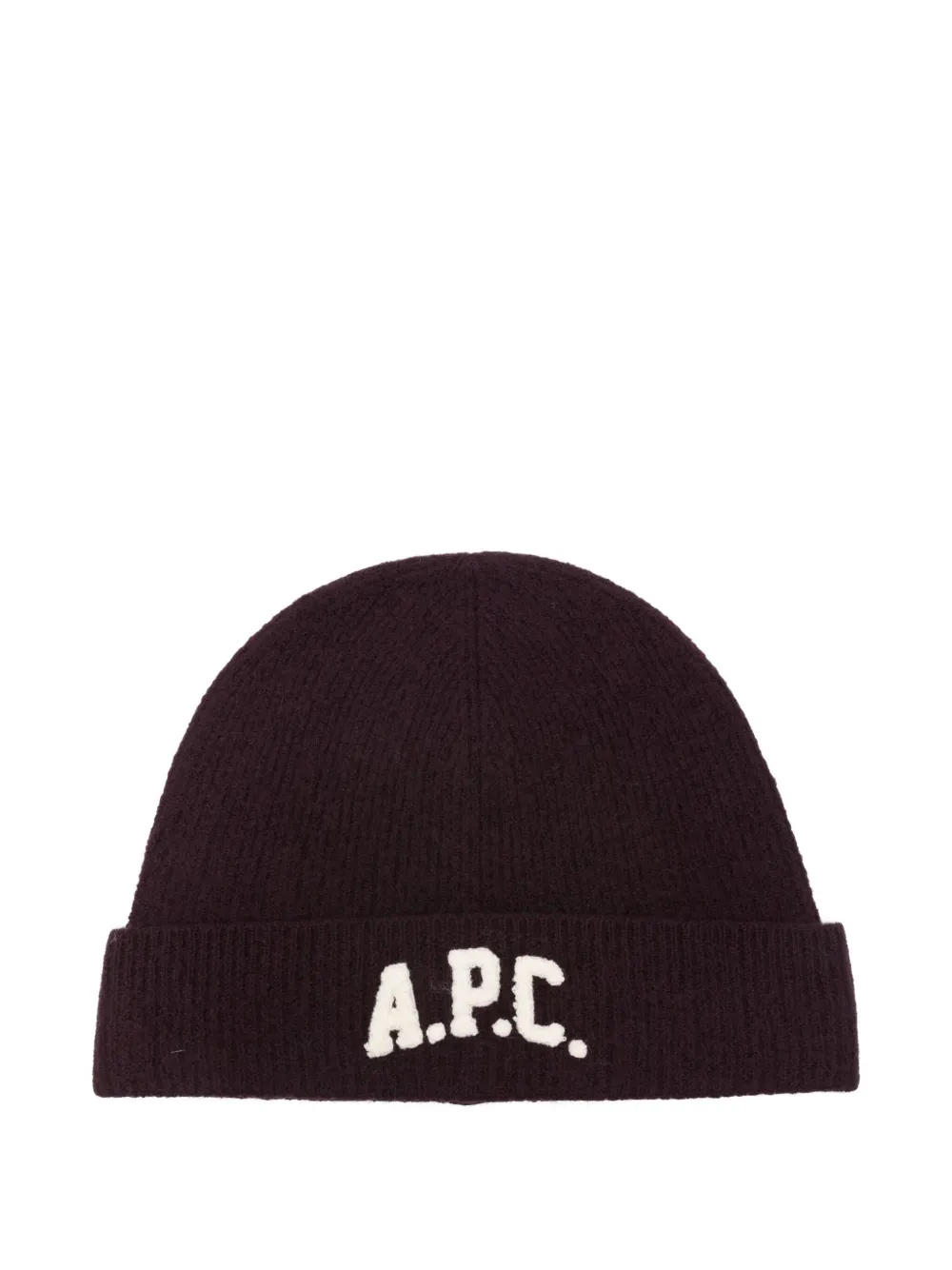 

Шерстяная шапка с нашивкой-логотипом A.P.C., красный