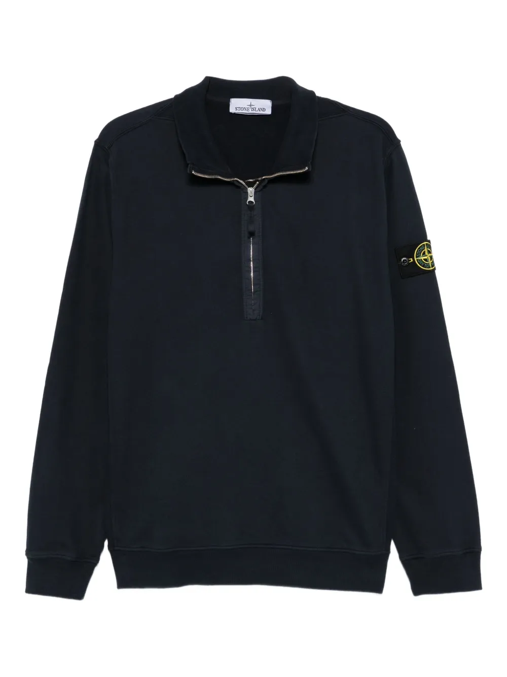 

Толстовка с воротником на молнии Stone Island, синий