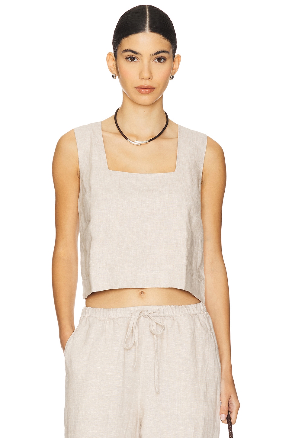 

Топ Alira Rails, heathered flax