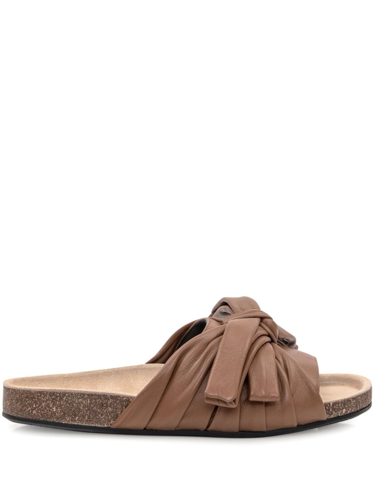 JW Anderson сандалии с бантами, коричневый