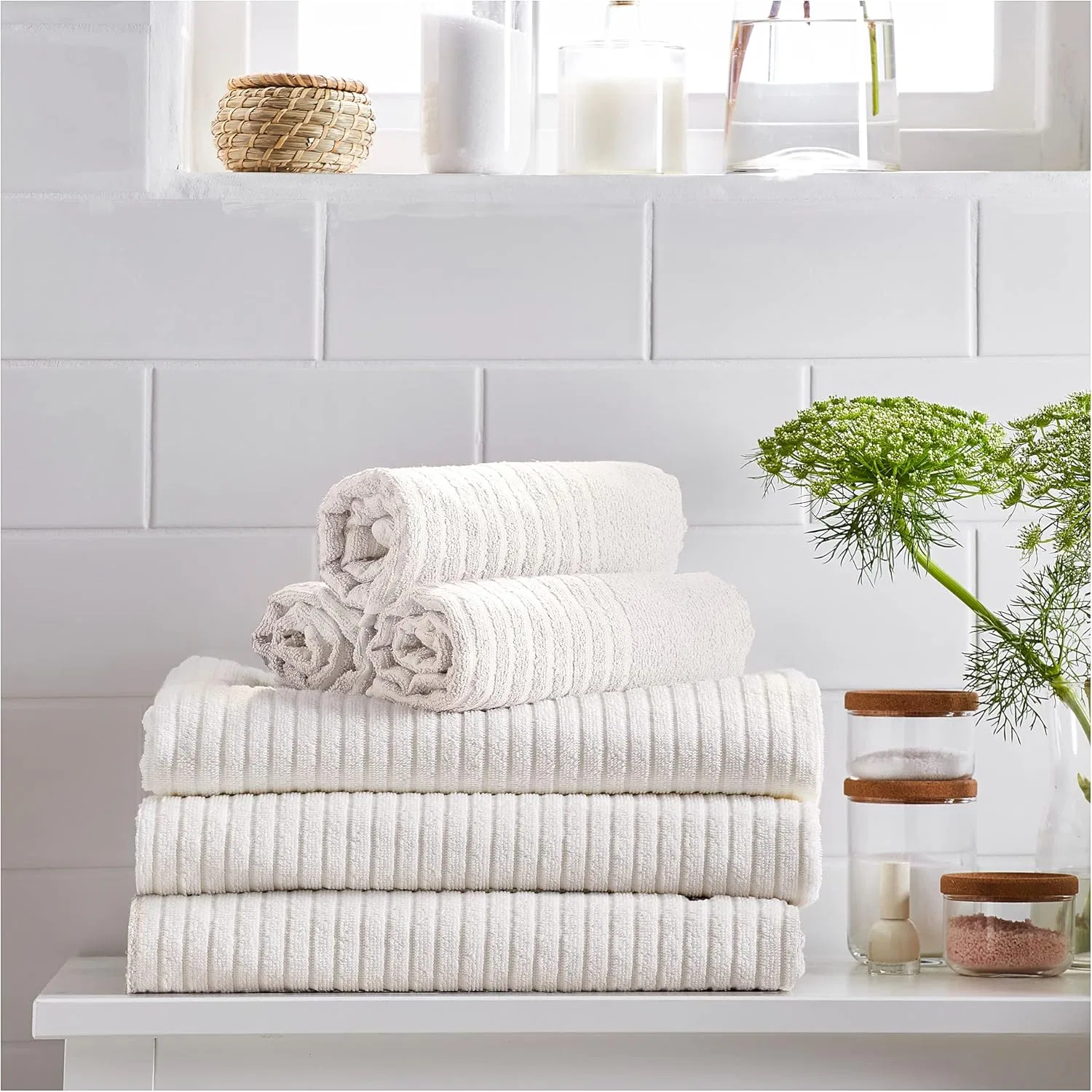 Махровое полотенце для лица VÅGSJÖN, IKEA, 1 шт, 30x30 см, White — фото 4