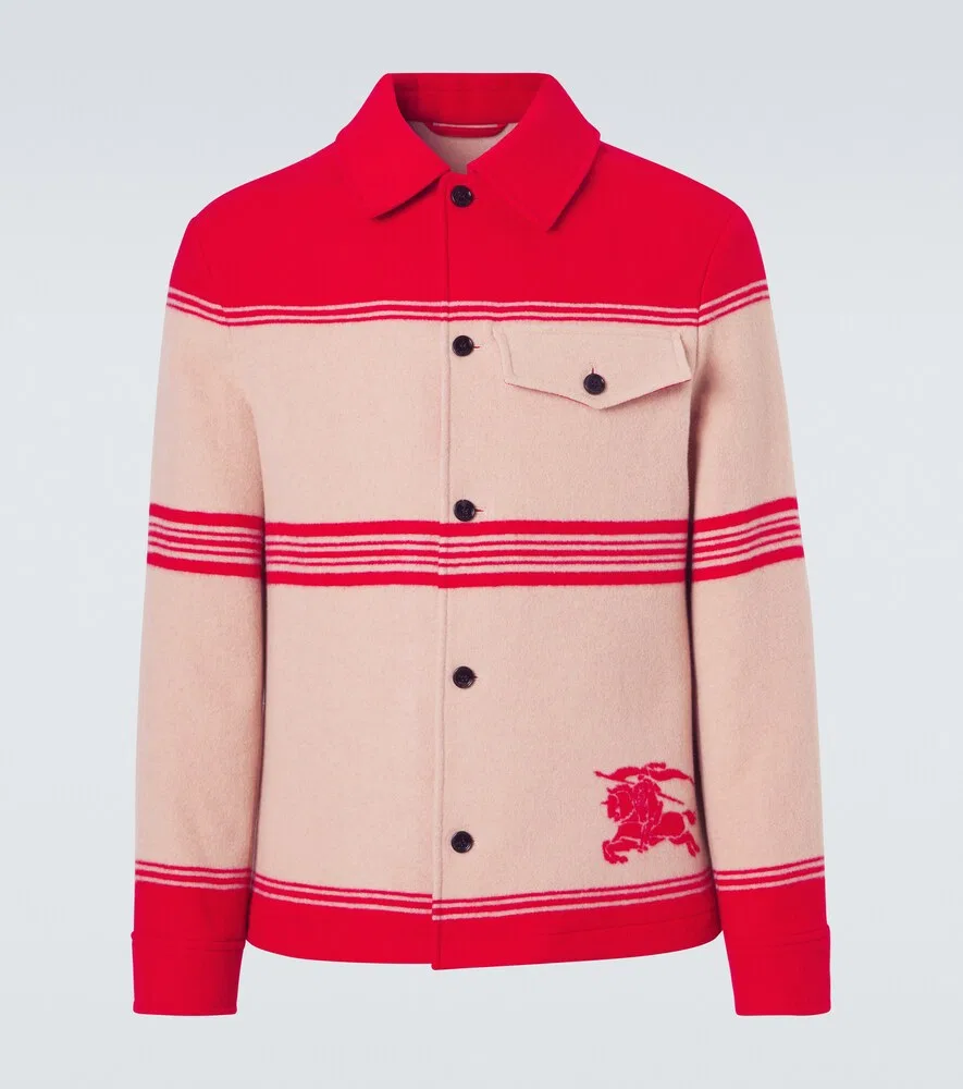 Куртка EKD Burberry из шерстяной смеси, бежевый