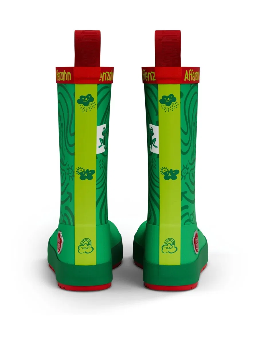 Резиновые сапоги Affenzahn 'Gummistiefel Vegan Plashy' зеленого цвета — фото 3