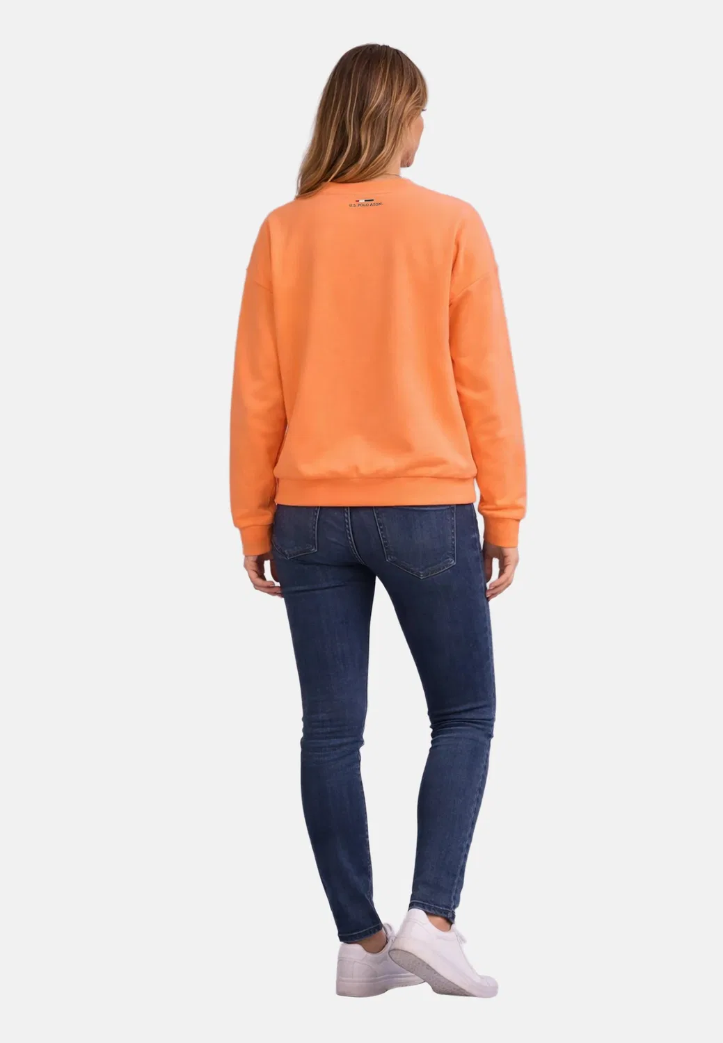 Женский свитшот P034 U.S. Polo Assn., Salmon — фото 4
