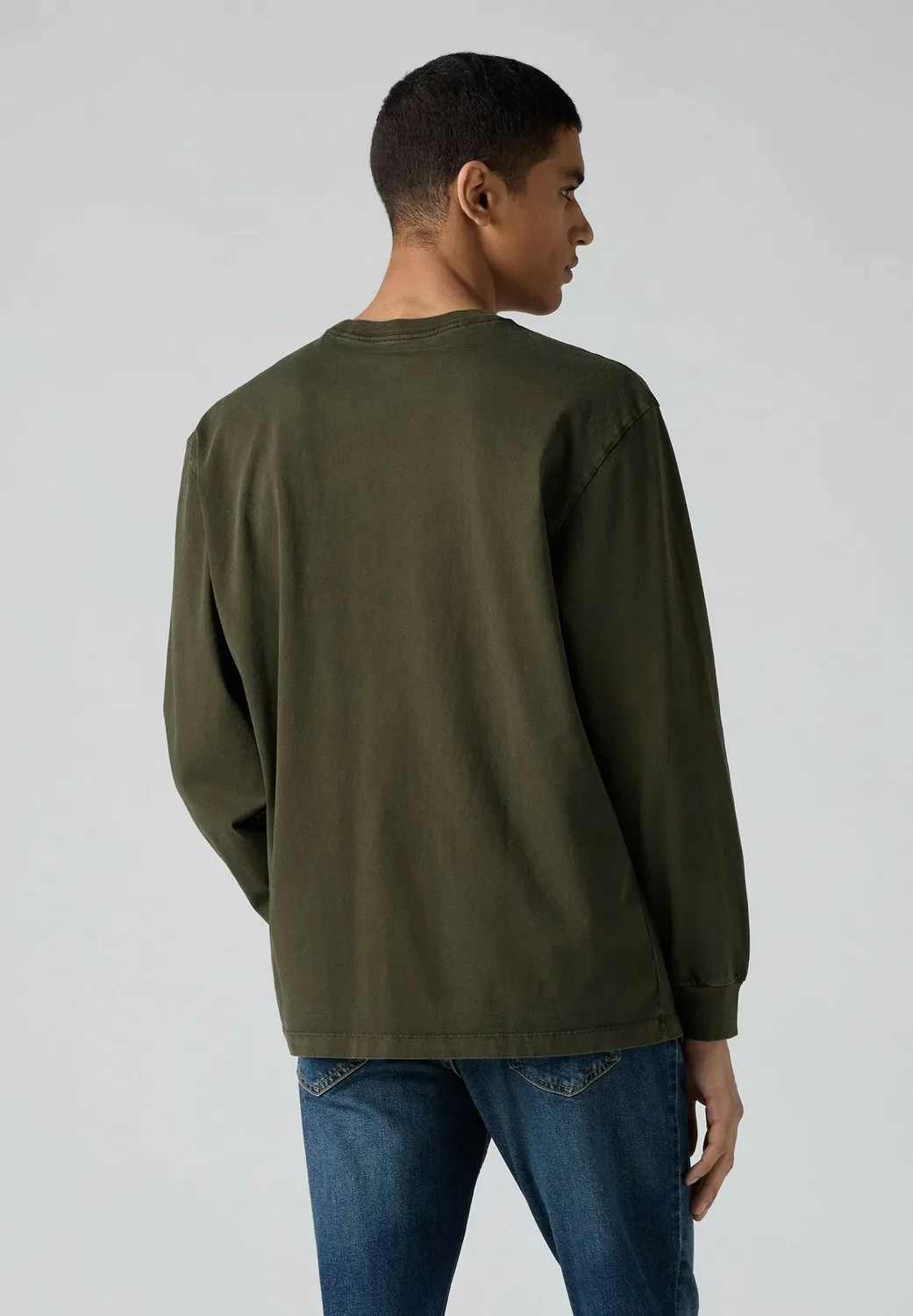 Оригинальная футболка с длинными рукавами Levi'S, Garment Dye Rosin - Greens — фото 2