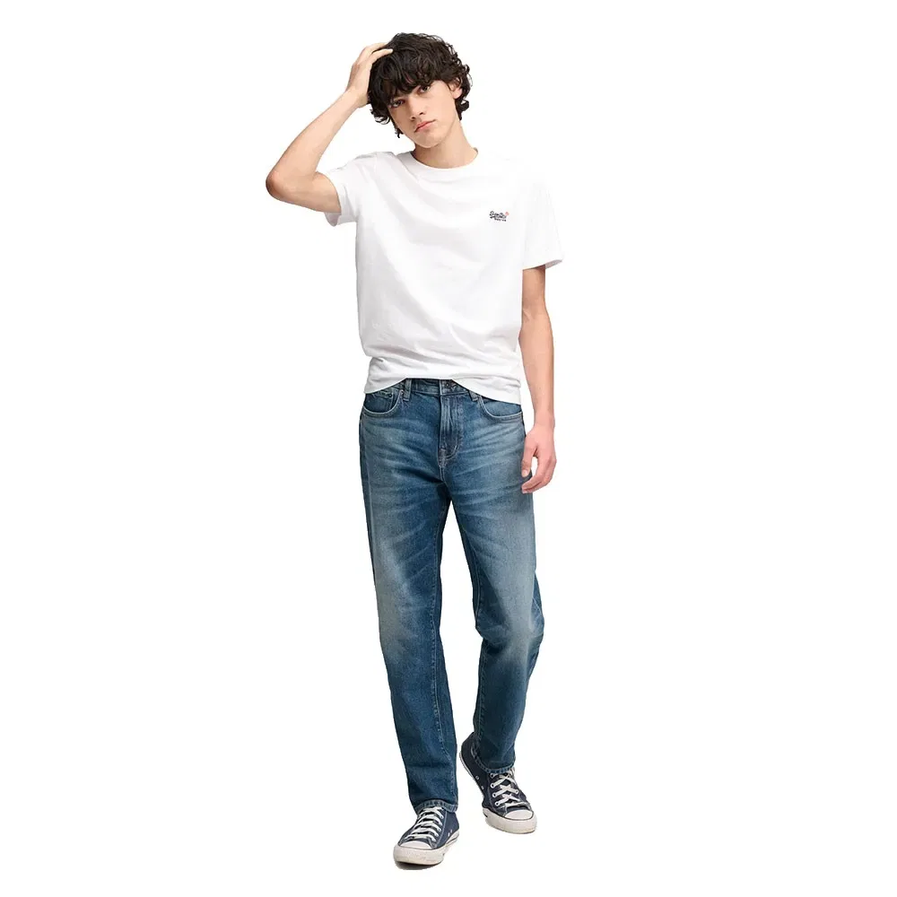 Мужские джинсы зауженные Vintage Tapered Superdry, Blue — фото 3