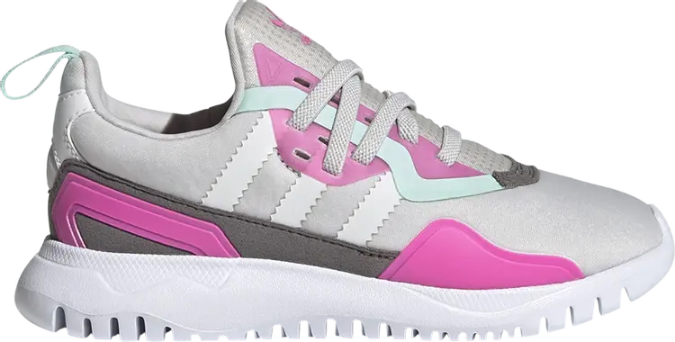 

Кроссовки Adidas Flex J 'Grey Screaming Pink', серый