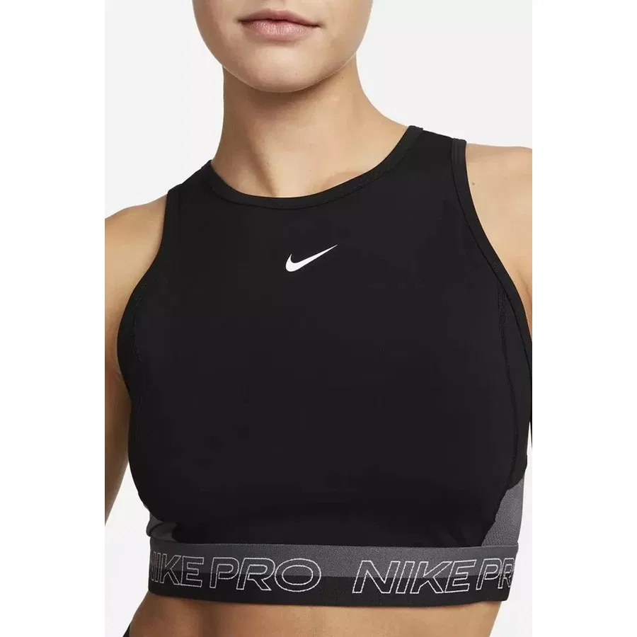 Спортивный топ без рукавов Nike Pro Dri-FIT, Черный