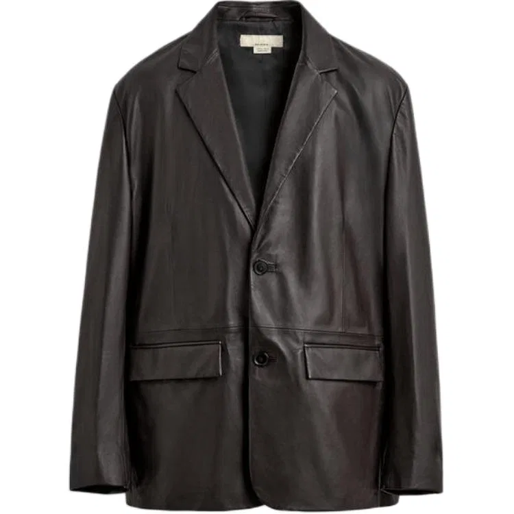 Мужской деловой костюм с воротником, прямой крой, ZARA, Brown
