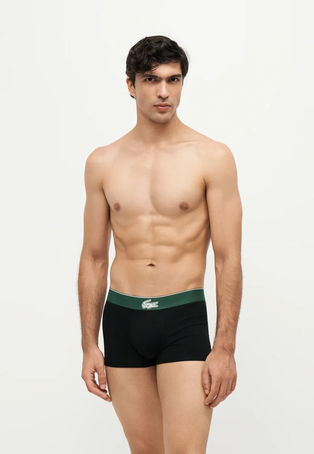 3 шт. - трусы Lacoste, Black — фото 2